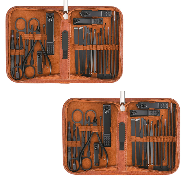 Kit Profissional MenCare 25 em 1 [MATERIAL EM AÇO CIRÚRGICO]